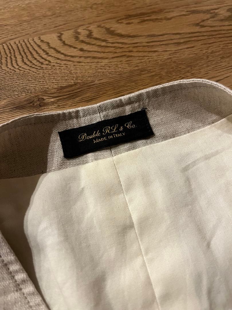 RRL リネンシルク ベスト ジレ アイボリー イタリア製 ダブルアールエル