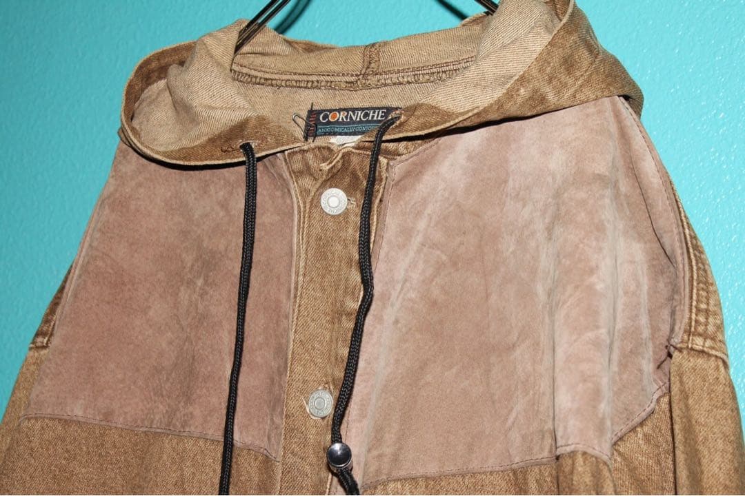 【80s❗️】CORNICHE デニム モッズコート L ブラウン 希少