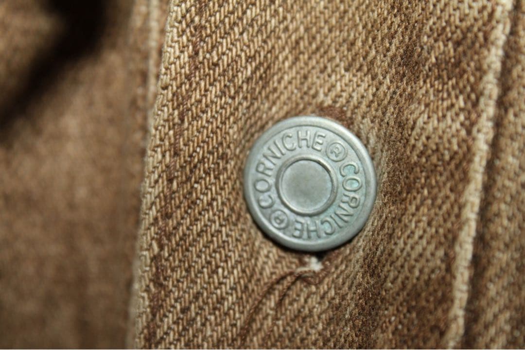 【80s❗️】CORNICHE デニム モッズコート L ブラウン 希少