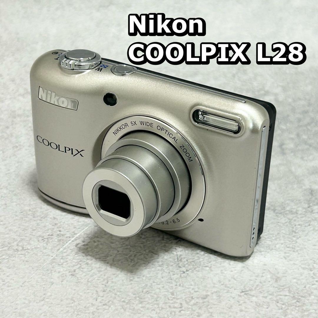 ニコン　クールピクス　L28 デジカメ　カメラ　レトロ　写真　コンデジ