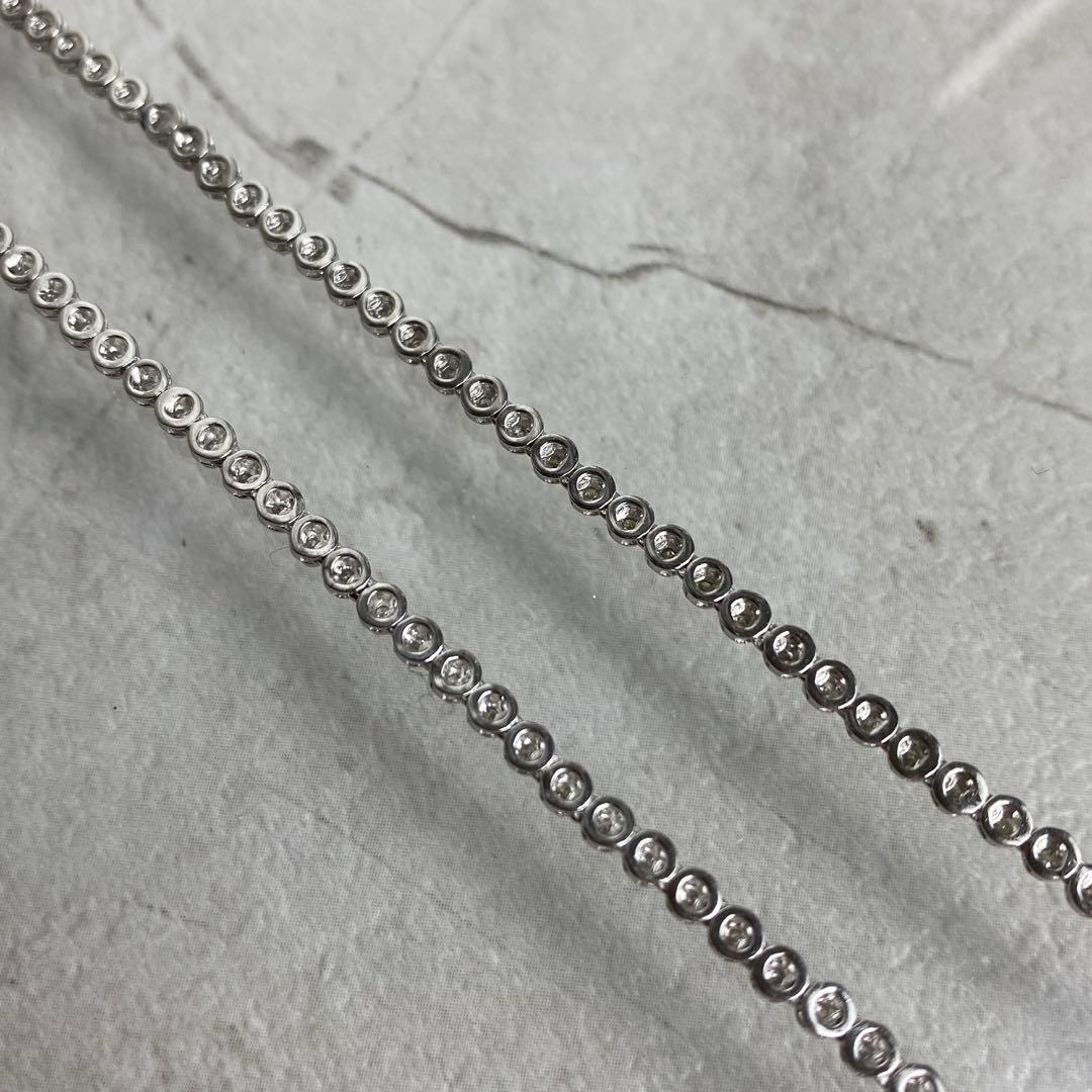 ダイヤモンド 1.00ct SV925 ネックレス テニスネックレス
