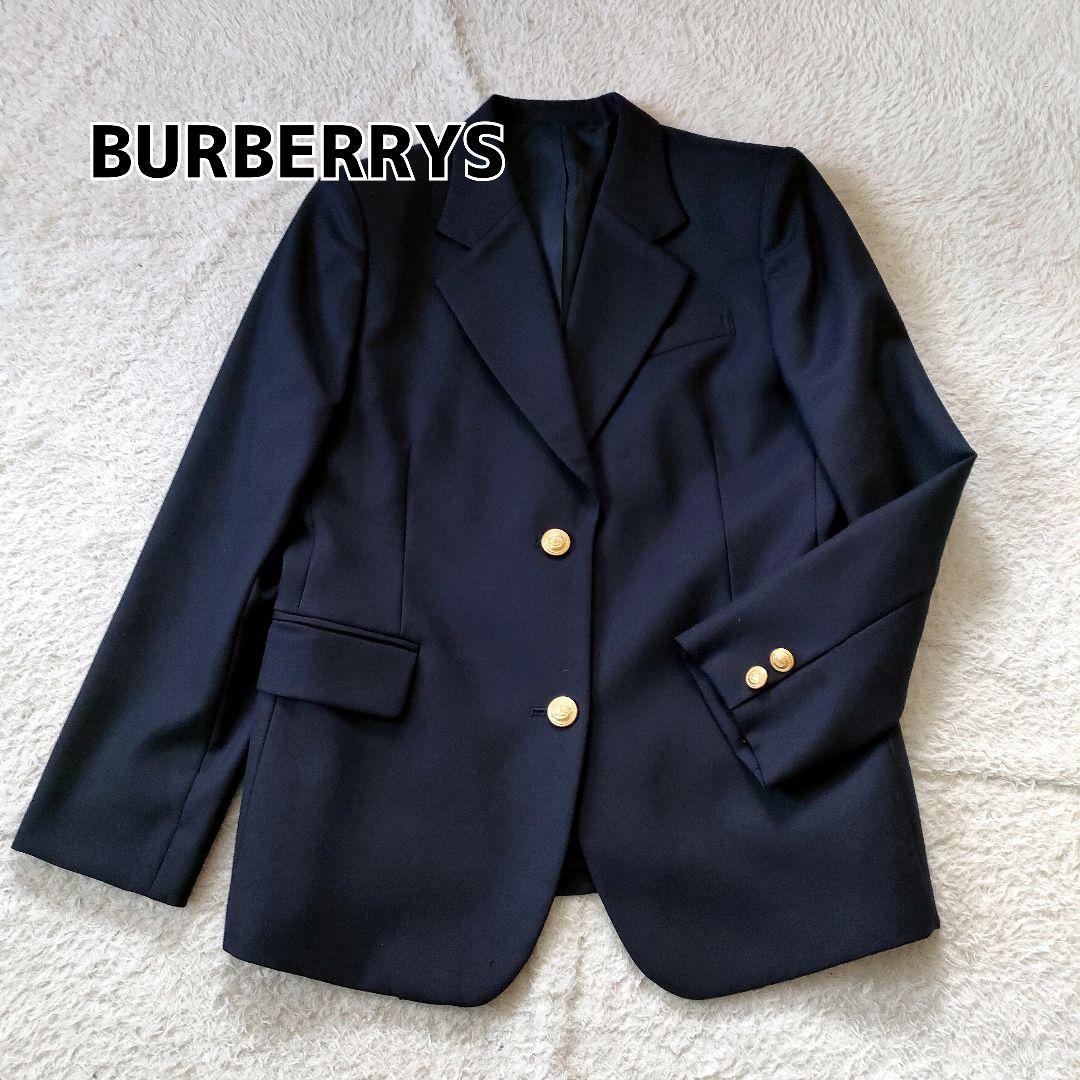 【美品】BURBERRYS 紺ブレ 金ボタン 2ボタン150