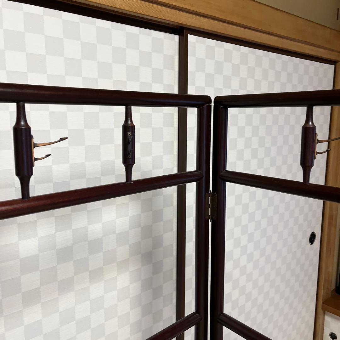 衣桁　着物掛け　昭和レトロ　折りたたみ　アンティーク　衣紋掛け　和家具　木製