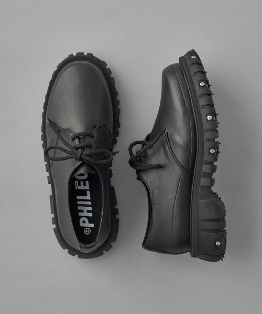 PHILEO サイズ43 革靴 厚底 韓国 Y2K Sullen Adrer