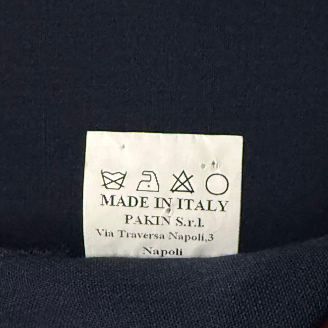 美品 テーラードジャケット 紺 シェルボタン サルトリオ イタリア製 50