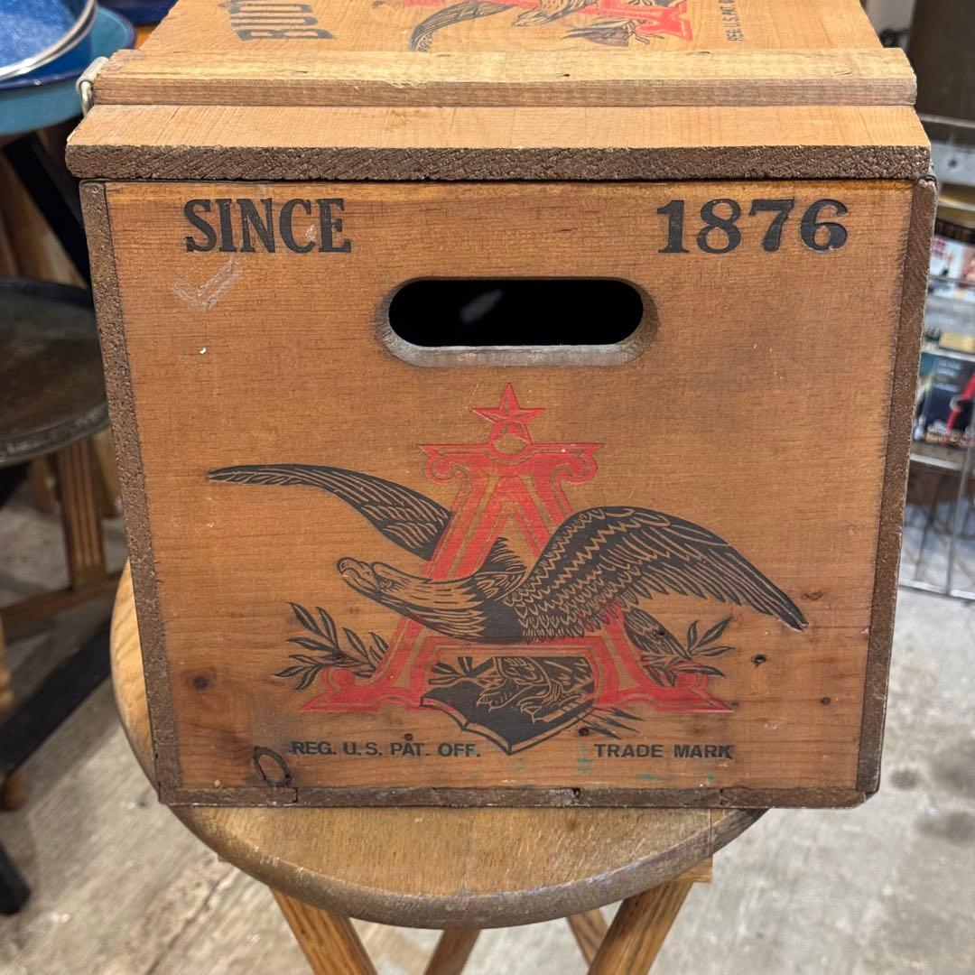 【超美品】Budweiser ヴィンテージ木箱