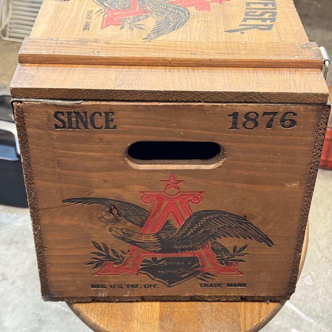 【超美品】Budweiser ヴィンテージ木箱