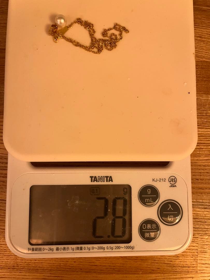 18Kパールネックレス