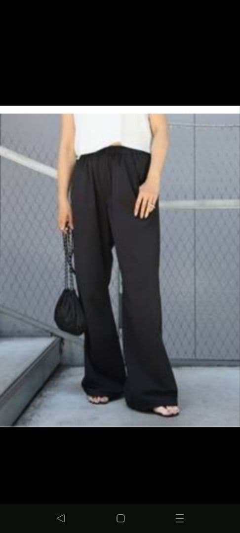 ドゥーズィエムクラス　CELERI ブラック パラシュートパンツ サイズ36