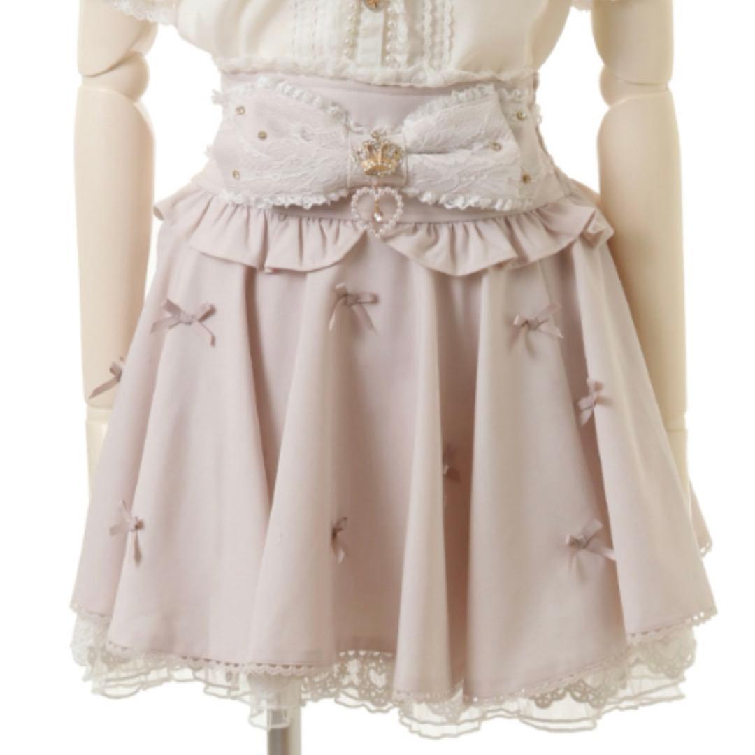 LIZLISA メニーリボンサーキュラー スカート