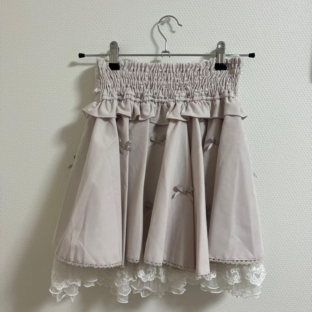 LIZLISA メニーリボンサーキュラー スカート