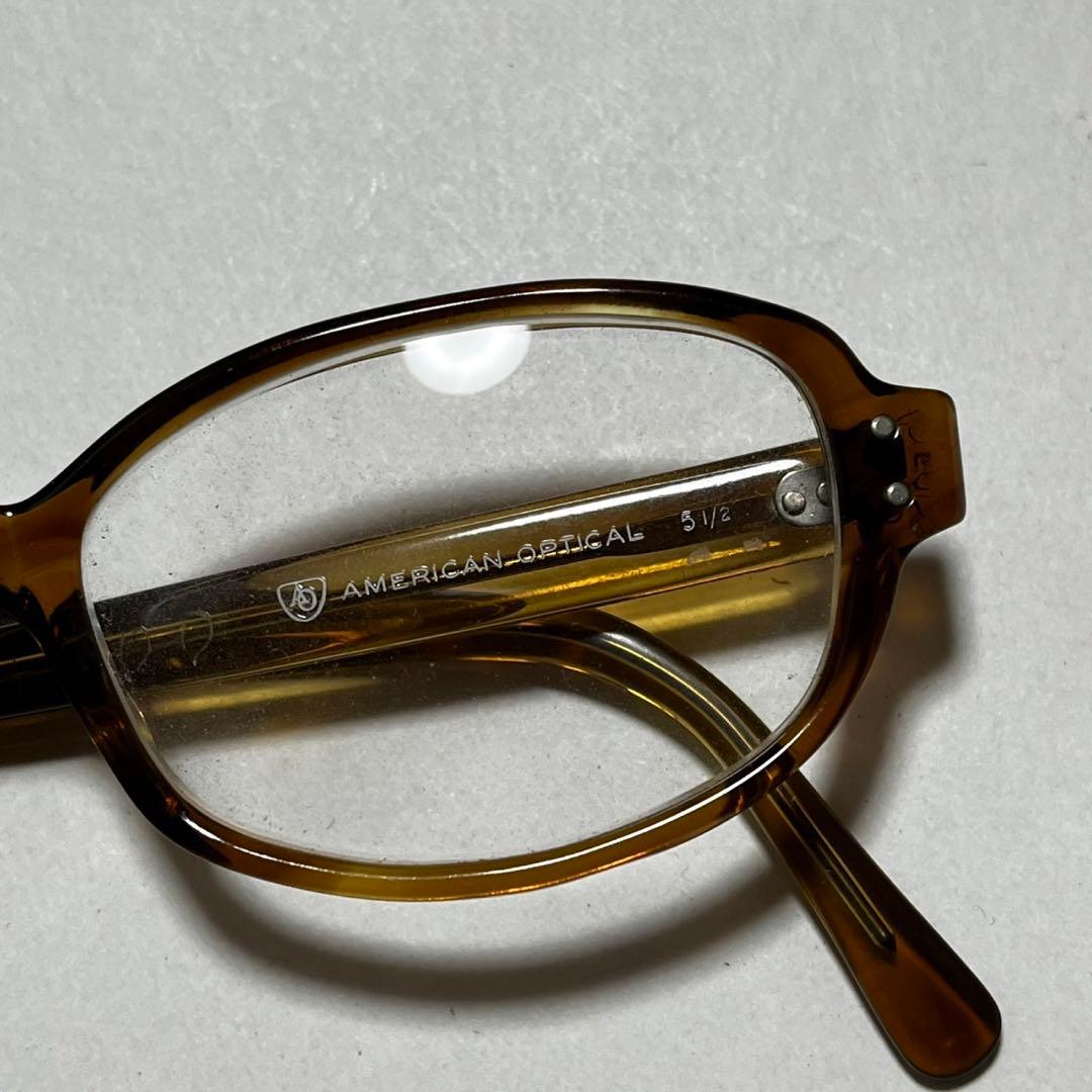 60’s AMERICAN OPTICAL オーバル ラウンド サングラス 眼鏡