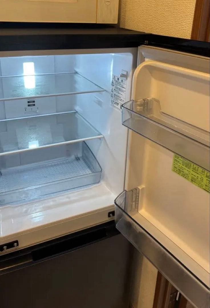 【SHARP】冷蔵庫 SJ-D15J-H ブラック