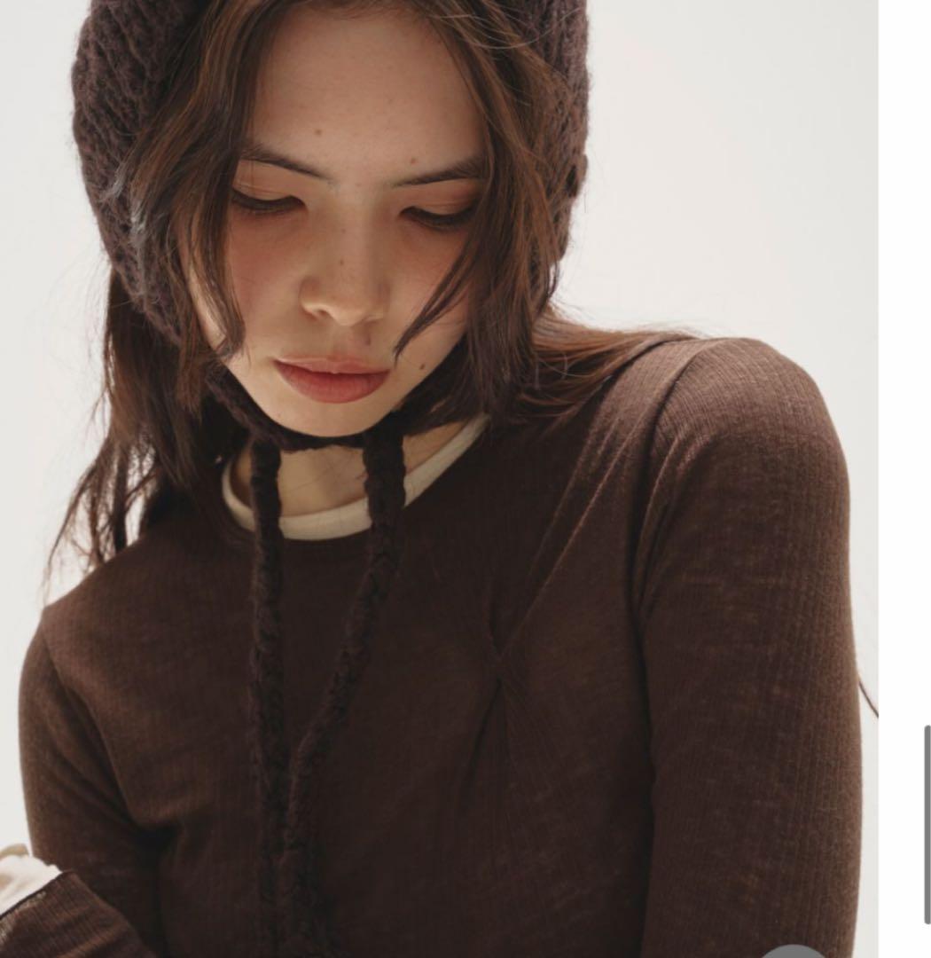 帽子 todayful Mix Knit Scarf