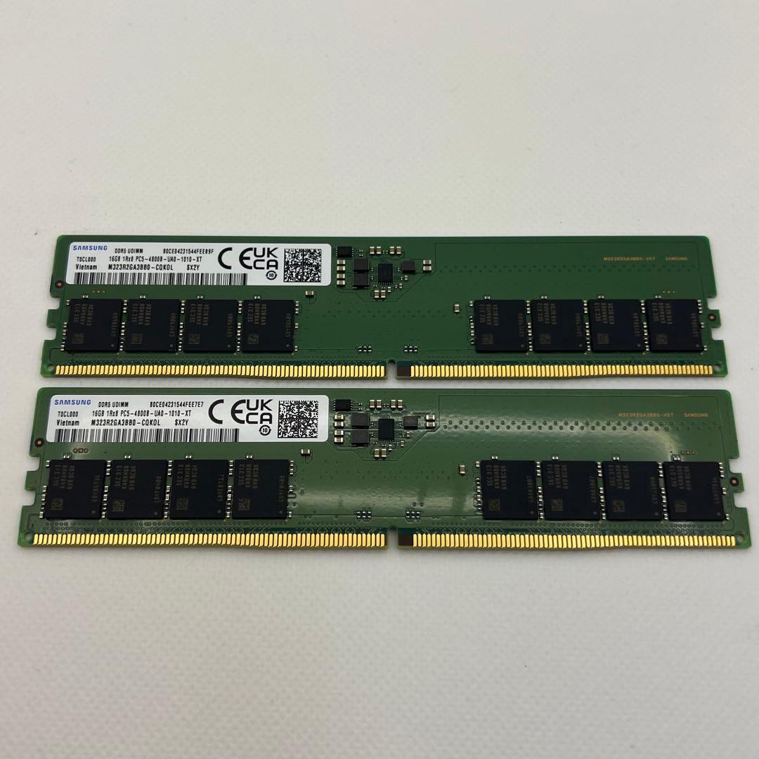 メモリー SAMSUNG DDR5 4800MHz 32GB(16GB*2)