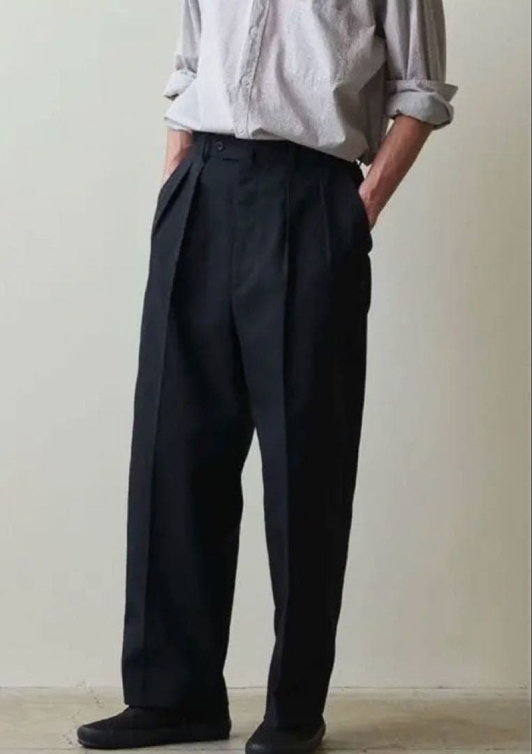 Steven alan 黒チノパン・スラックス