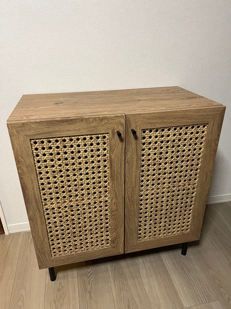 LOWYA　ラタン調キャビネット　リビングボード