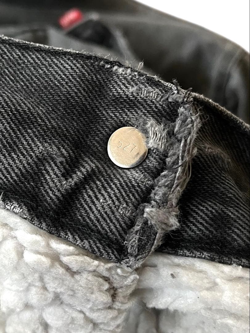 vintage us製LEVI'Sリーバイス裏ボアトラッカージャケット黒S