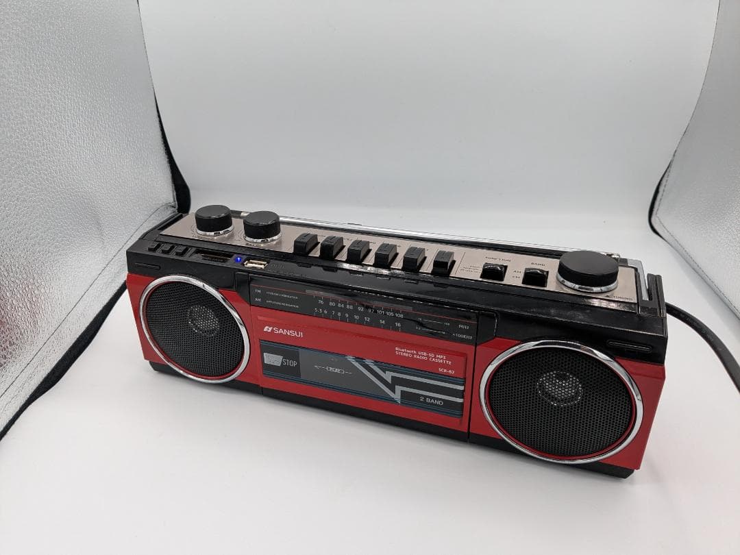 SANSUI Bluetooth機能搭載 ステレオラジオカセット SCR-B2