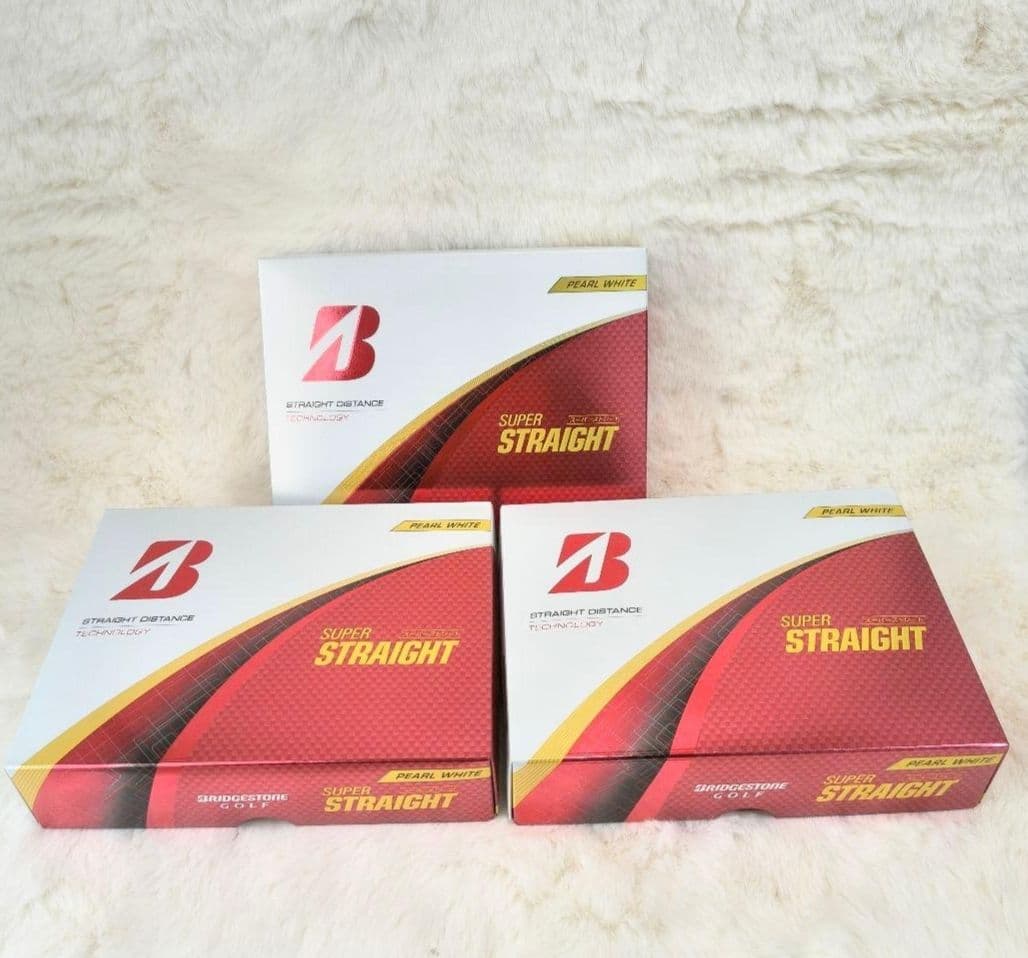 新品　ブリヂストン　スーパーストレート　3ダース　パールホワイト