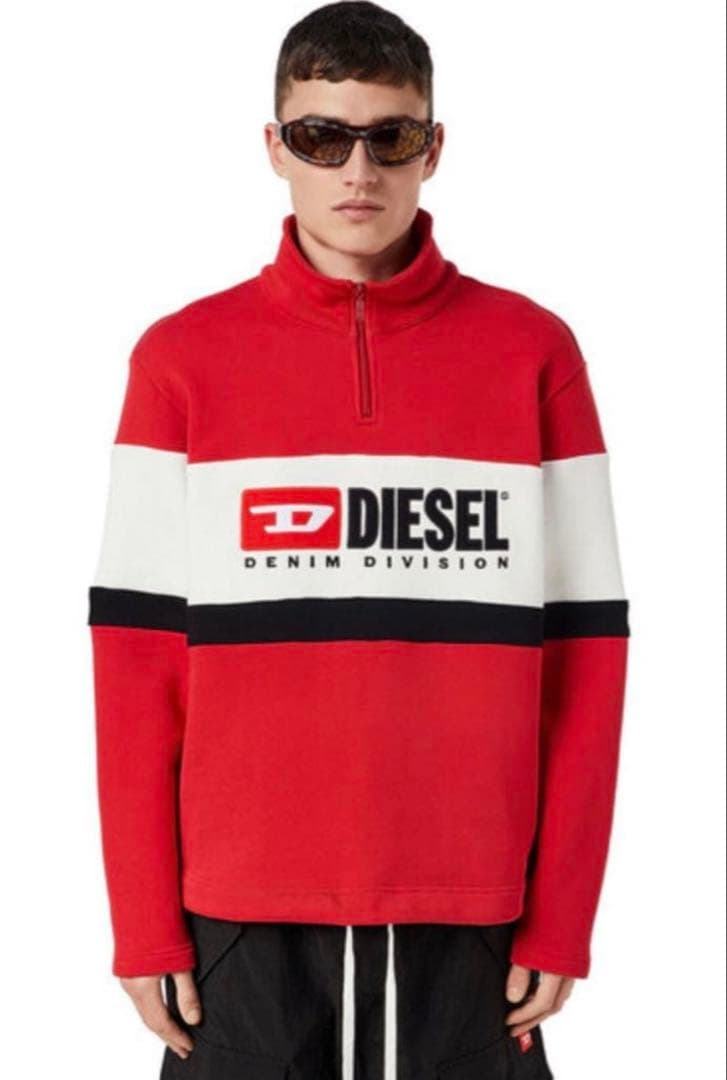 DIESEL ハーフジップスウェット　Lサイズ