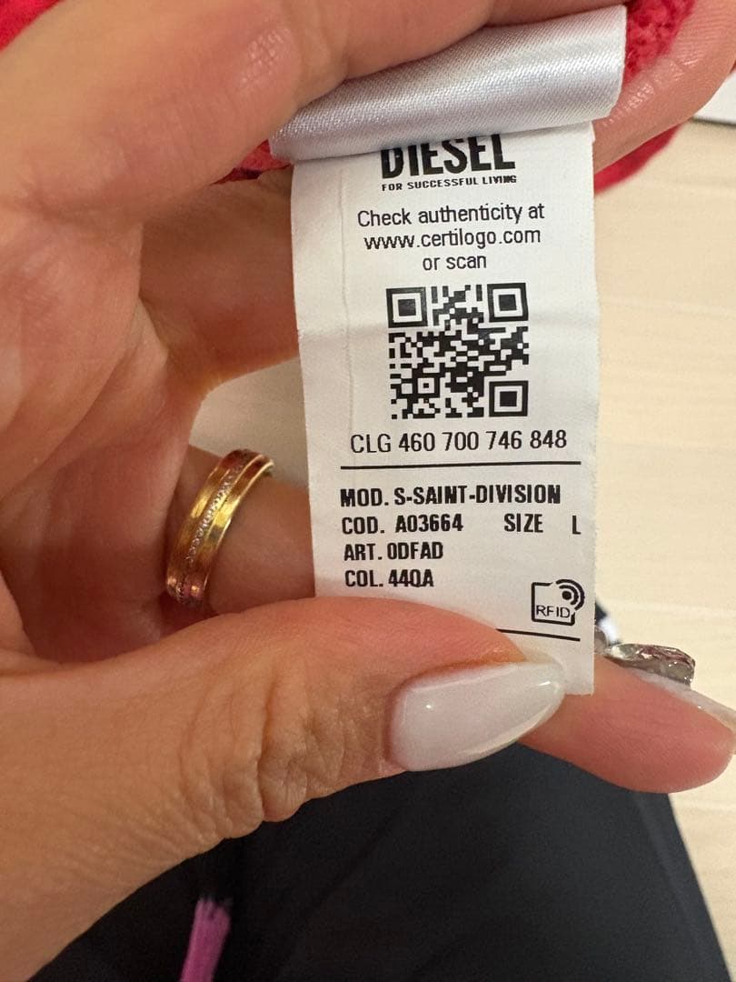 DIESEL ハーフジップスウェット　Lサイズ