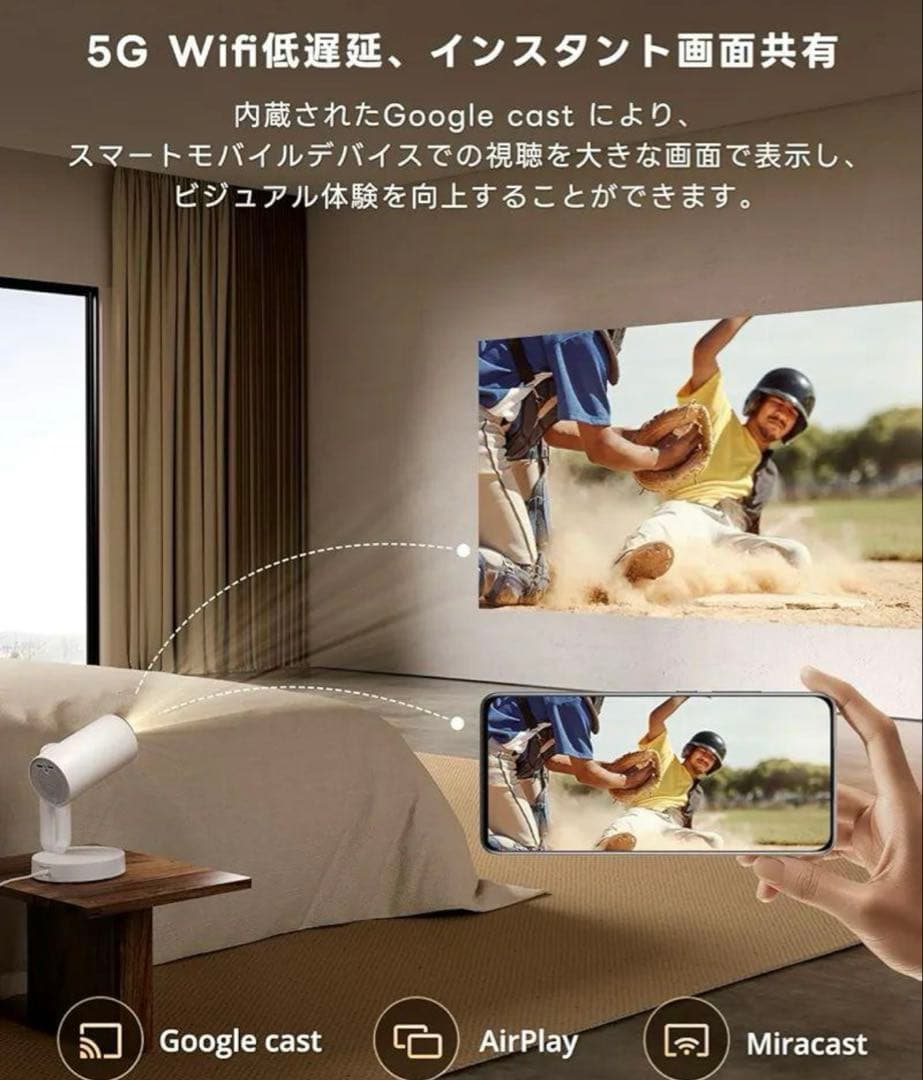 【限定価格✨】ETOEプロジェクター スターフィッシュGoogleTV搭載