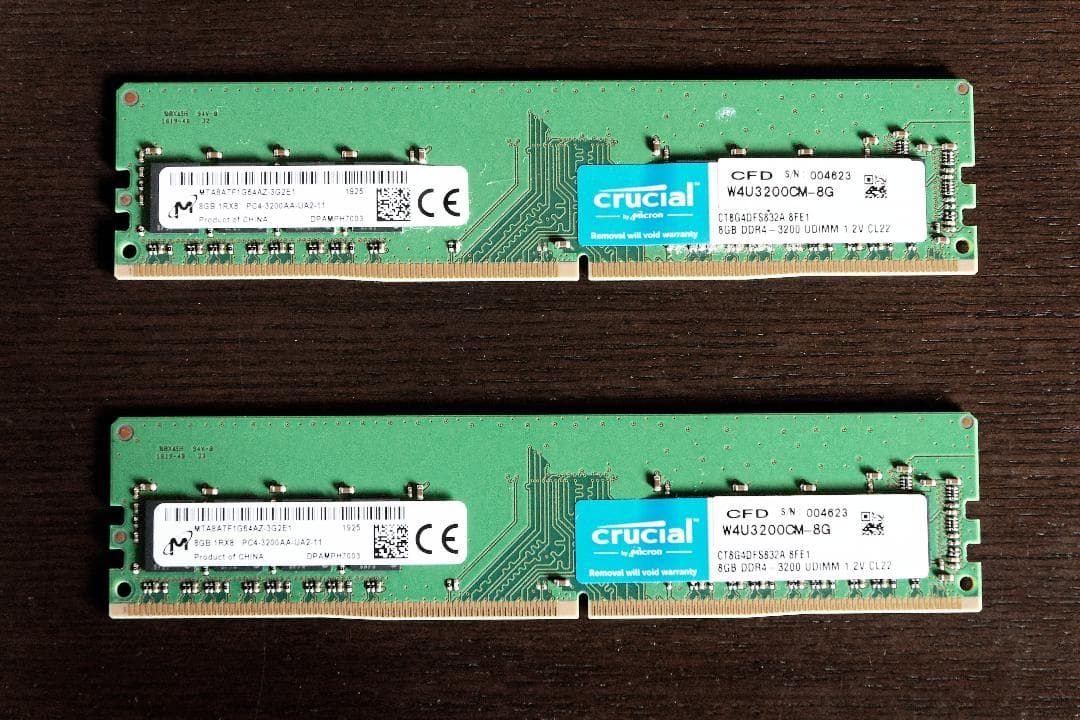 PCメモリー Crucial DDR4-3200 16GB(8GB×2)
