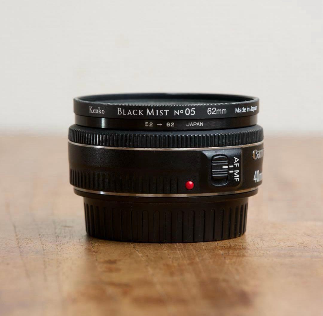 ⭐️CANON EF40mm F2.8 STM 前後キャップ ブラックミスト付き⭐️