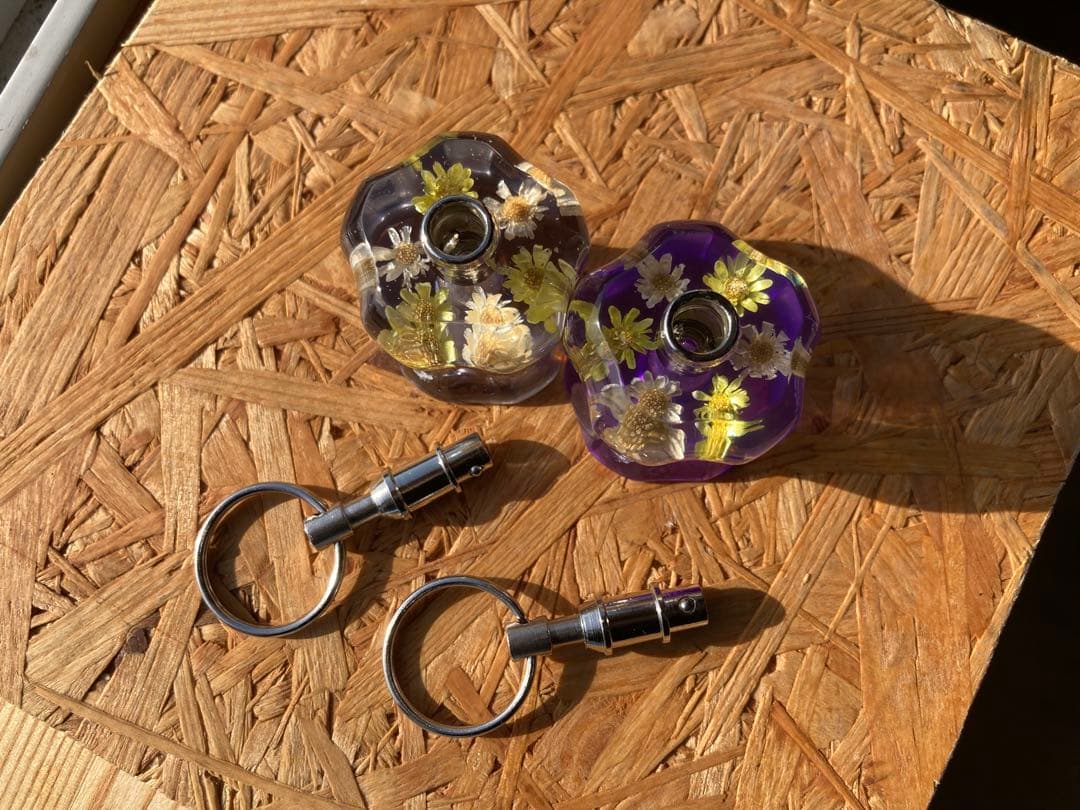 tさま　リクエスト品　水中花　キーグリップ　2点　クイックリリース