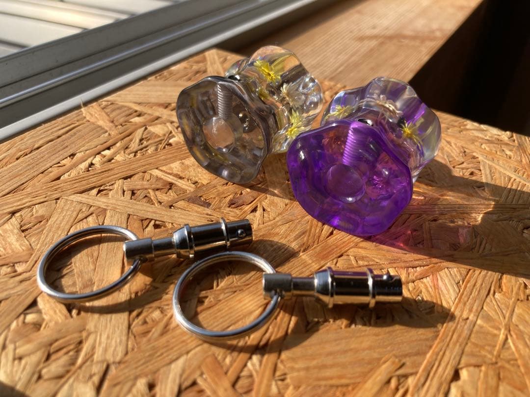 tさま　リクエスト品　水中花　キーグリップ　2点　クイックリリース