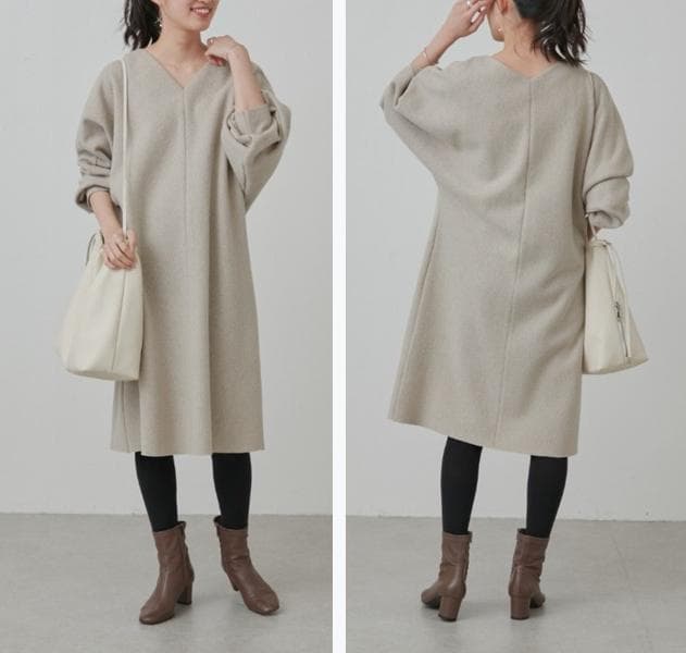 ブークレワンピース BEARDSLEY