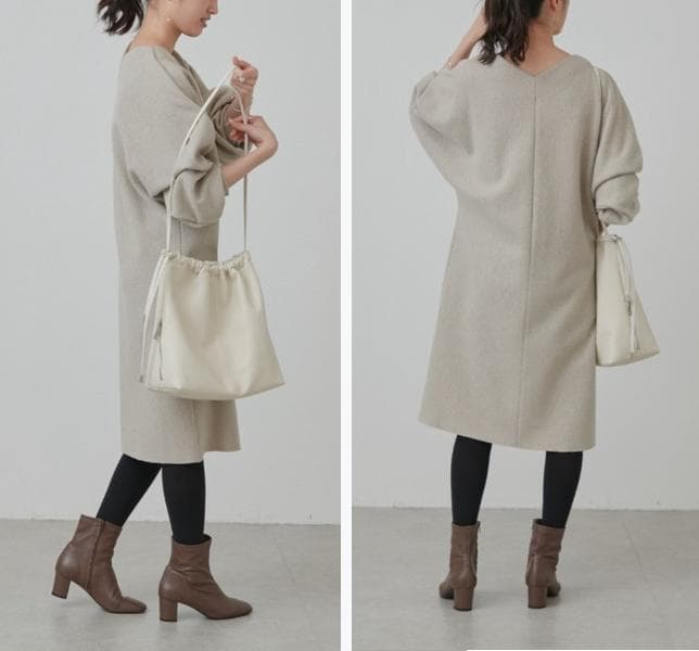 ブークレワンピース BEARDSLEY