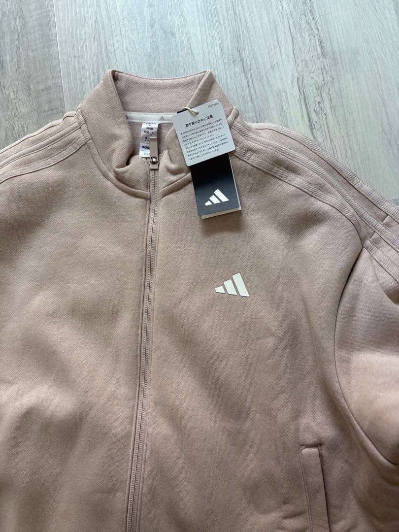 新品ベージュ　Lサイズ　長袖トレーナー裏起毛スカート セットアップ ゴルフウェア