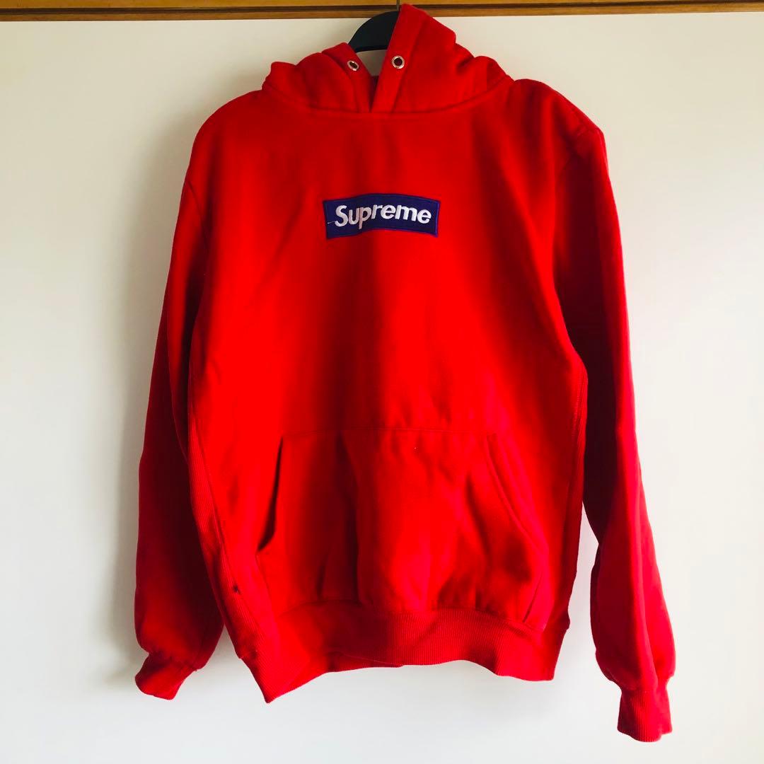 シュプリーム パーカー Lサイズ 赤