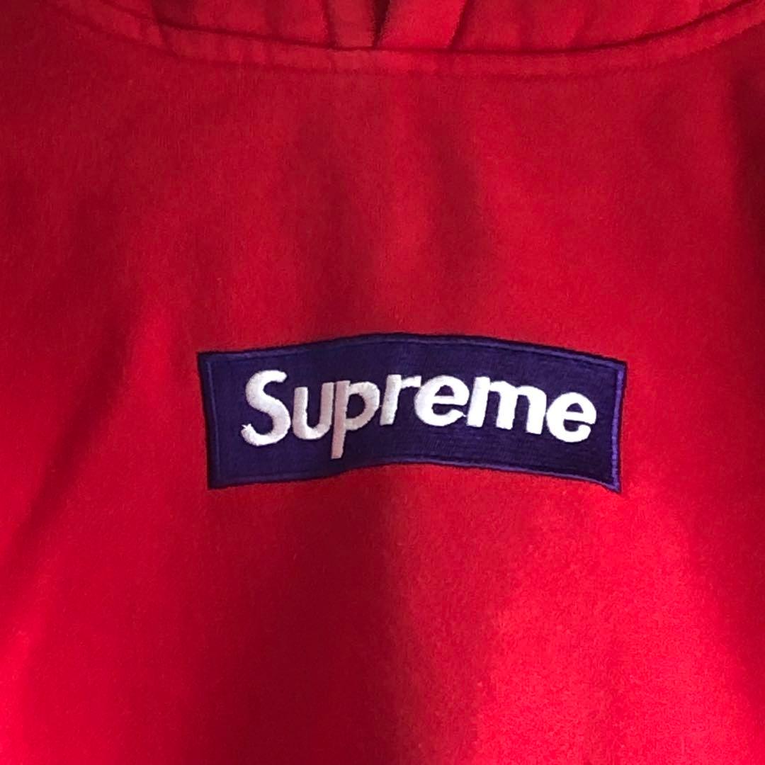 シュプリーム パーカー Lサイズ 赤