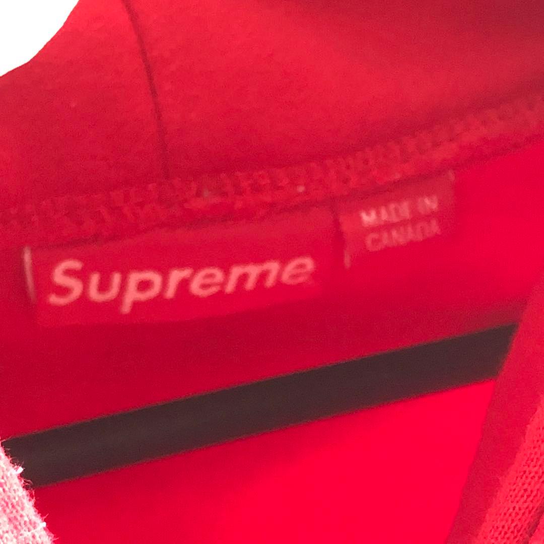 シュプリーム パーカー Lサイズ 赤