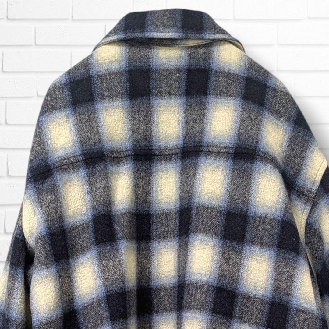 フェンディシメ オンブレチェック ジャケット オーバーサイズ M