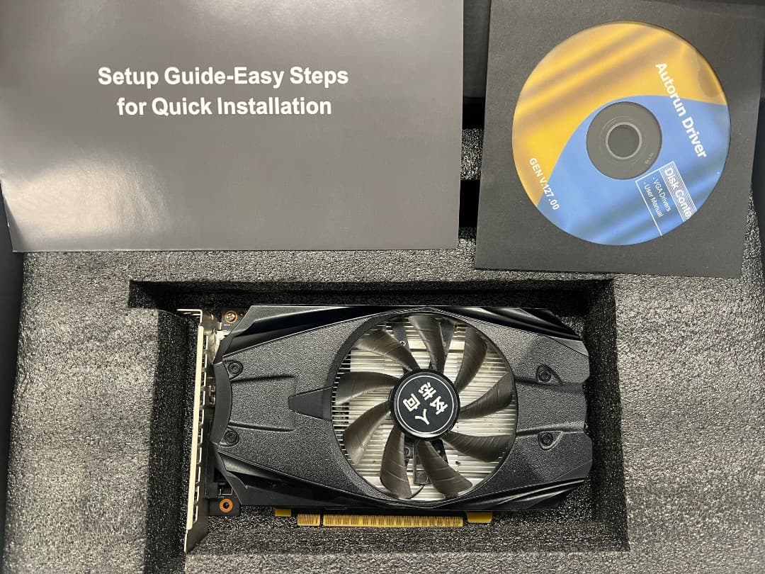 玄人志向NVIDIA GeForce GTX 1050 Ti OC本体