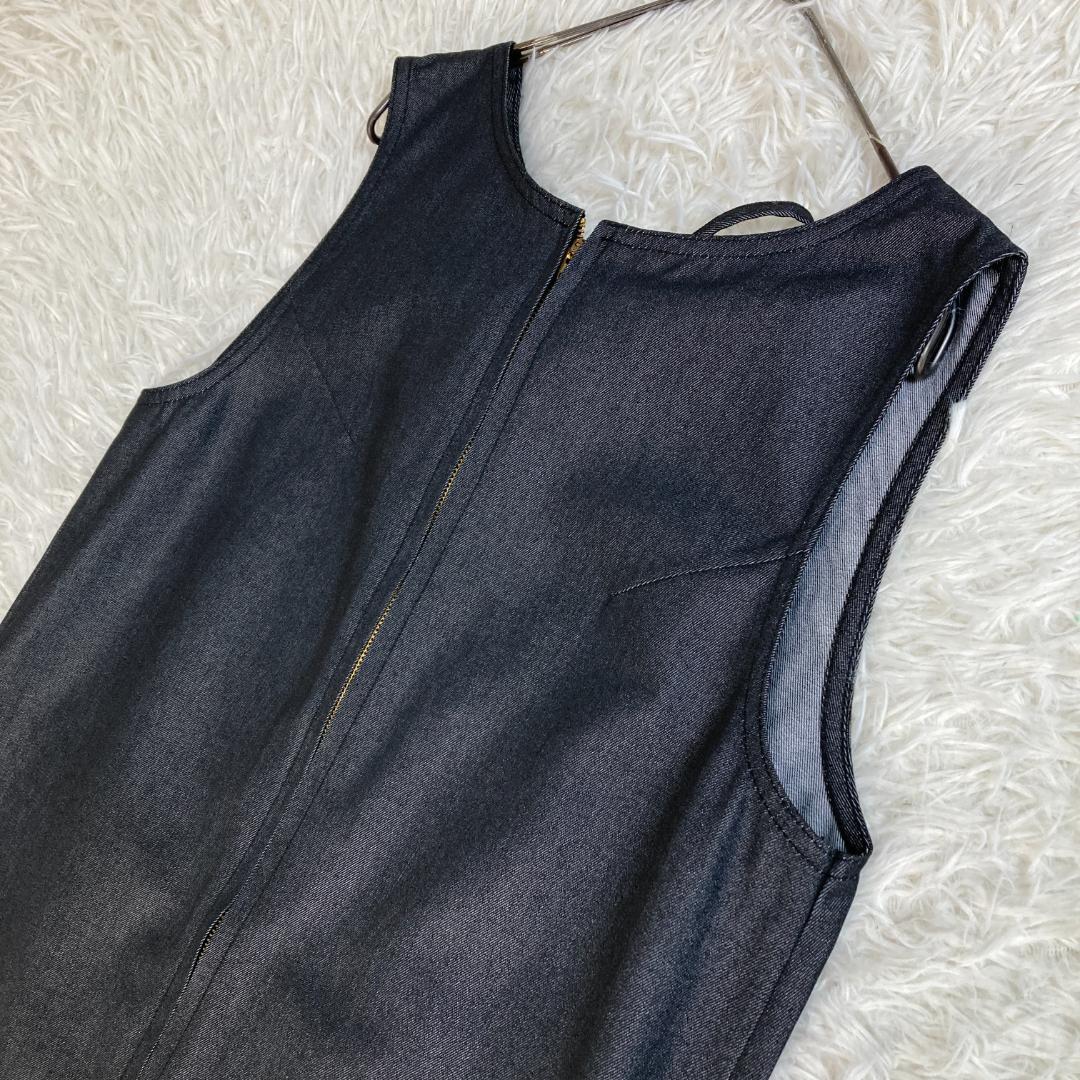 美品　DOUDOU　ドゥドゥ　JAPANデニム　タンクワンピース　ブラック　F