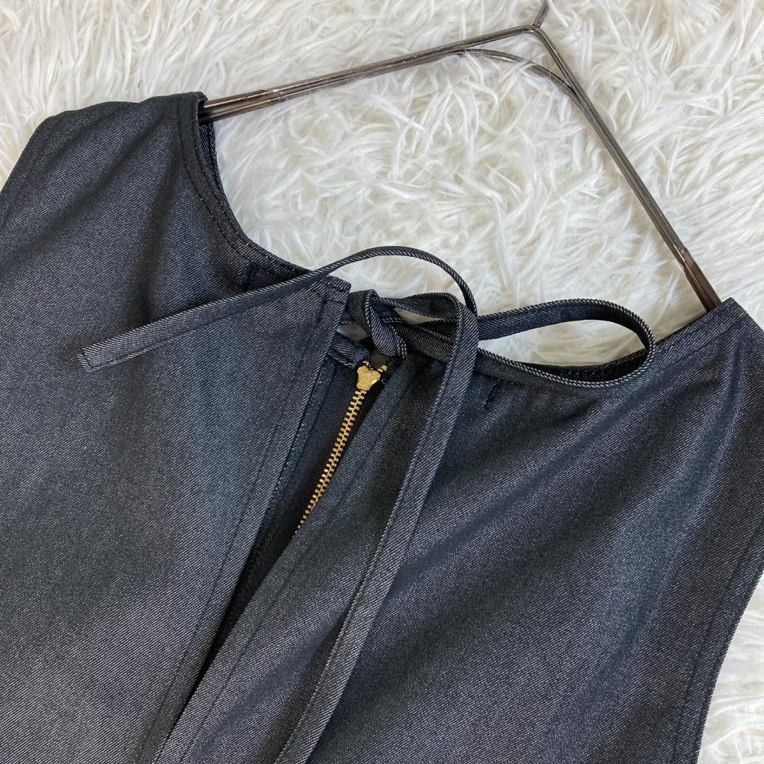 美品　DOUDOU　ドゥドゥ　JAPANデニム　タンクワンピース　ブラック　F