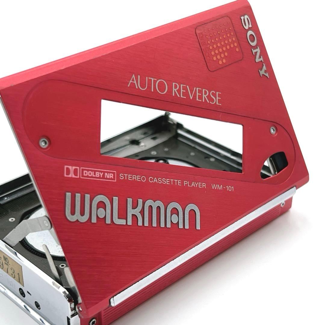 【美品・動作品】 SONY WM-101 カセットウォークマン 希少色　再生OK