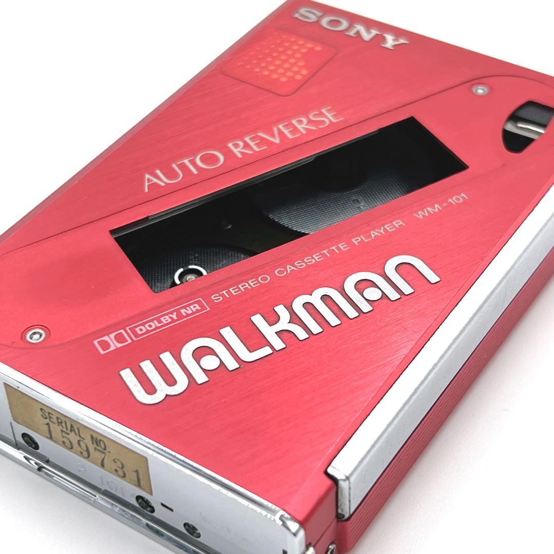 【美品・動作品】 SONY WM-101 カセットウォークマン 希少色　再生OK