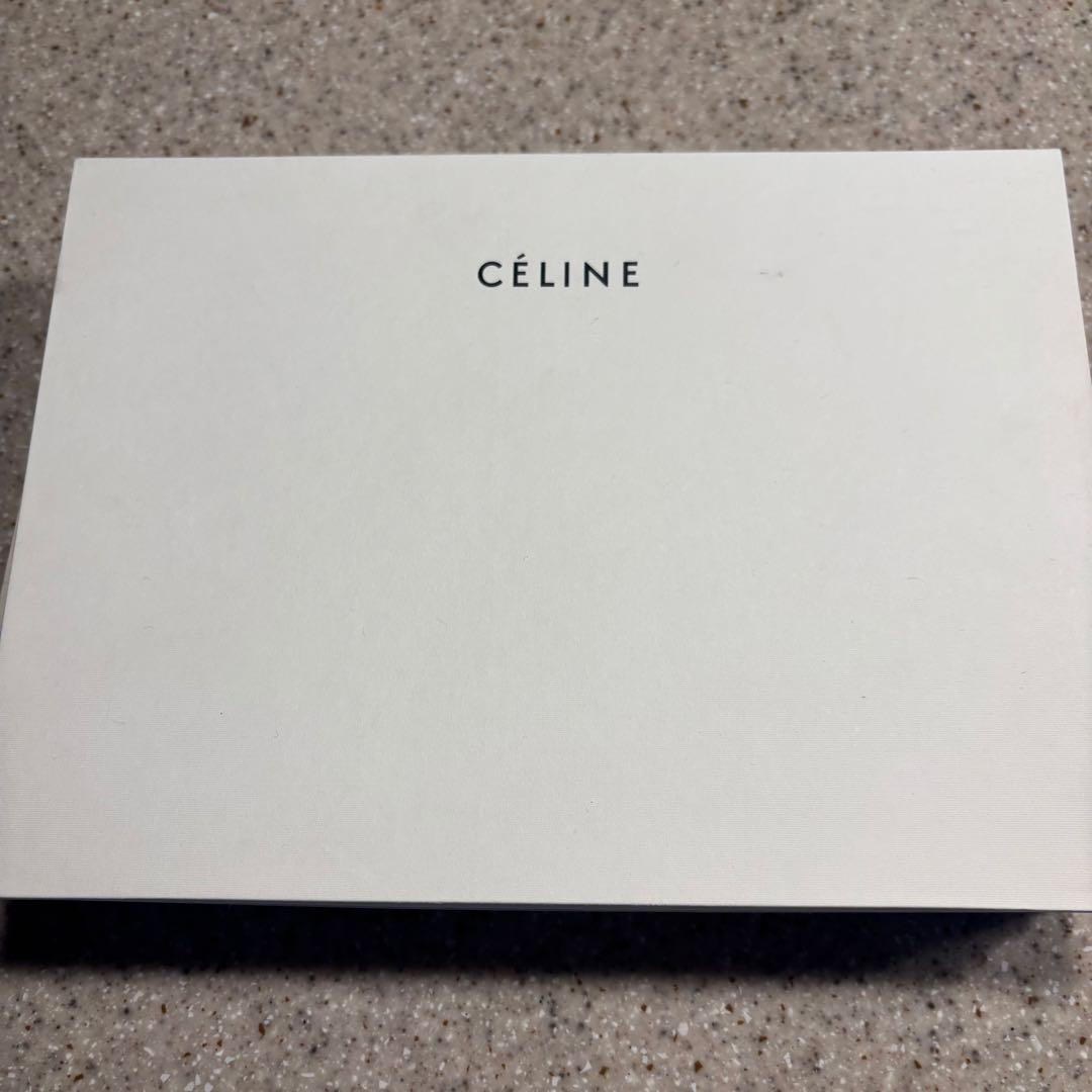 CÉLINE ブラック レザー 長財布 箱付き