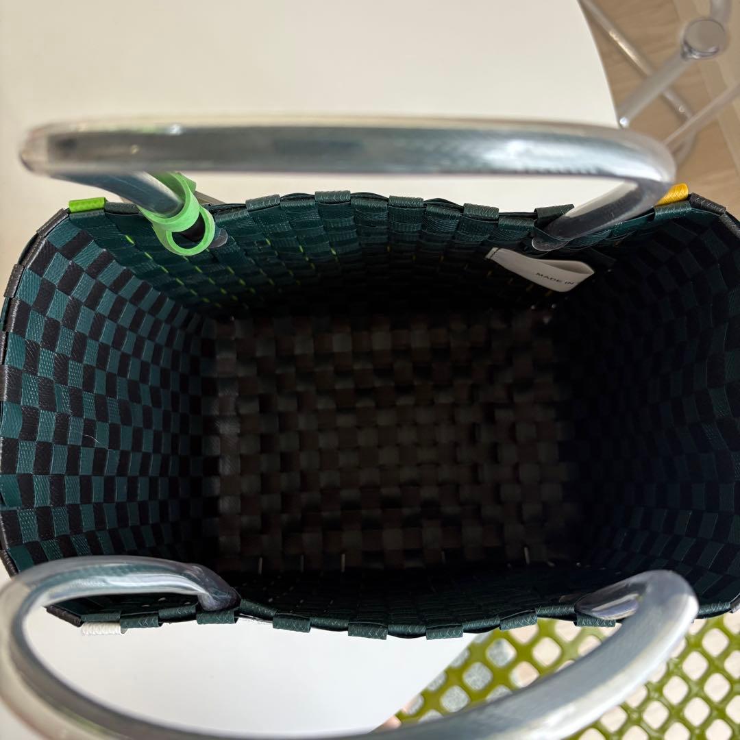 MARNI MARKET かごバッグ グリーン