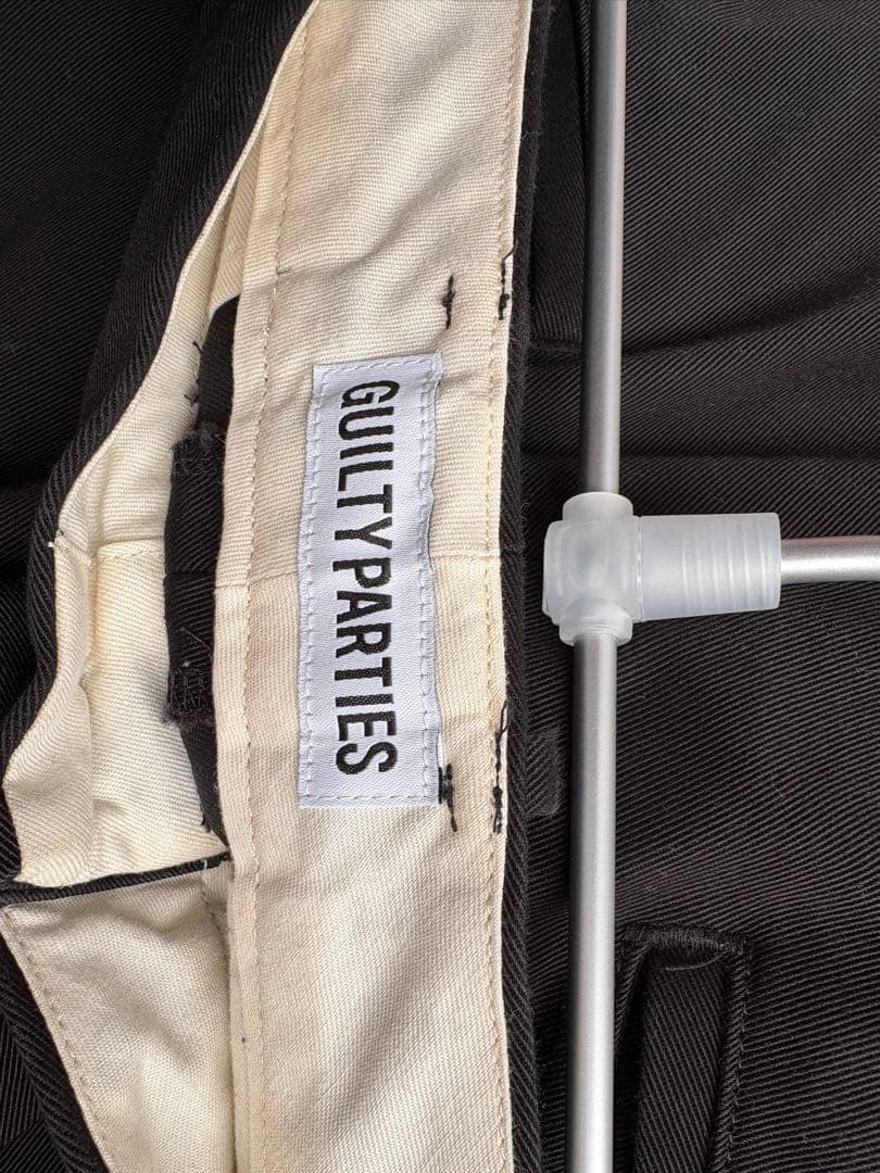 ワコマリア　チノ　トラウザー　　ブラック　パンツ