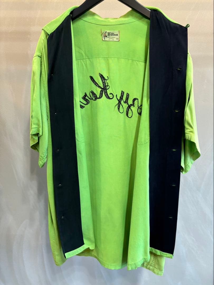 ウェア・シャツ 1950's \"HILTON\" RAYON BOWLING S/S SHIRT