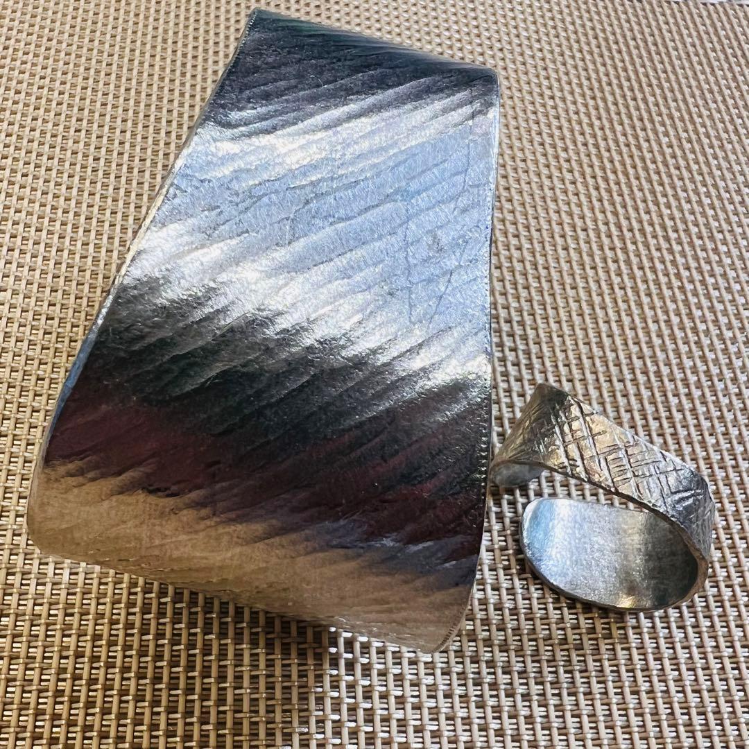 玉*菊様 即購入歓迎　元ミキモト錫作家　バングル　リングセット