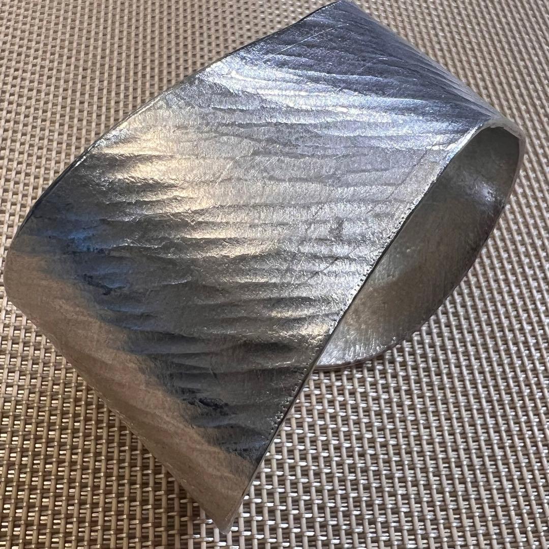 玉*菊様 即購入歓迎　元ミキモト錫作家　バングル　リングセット