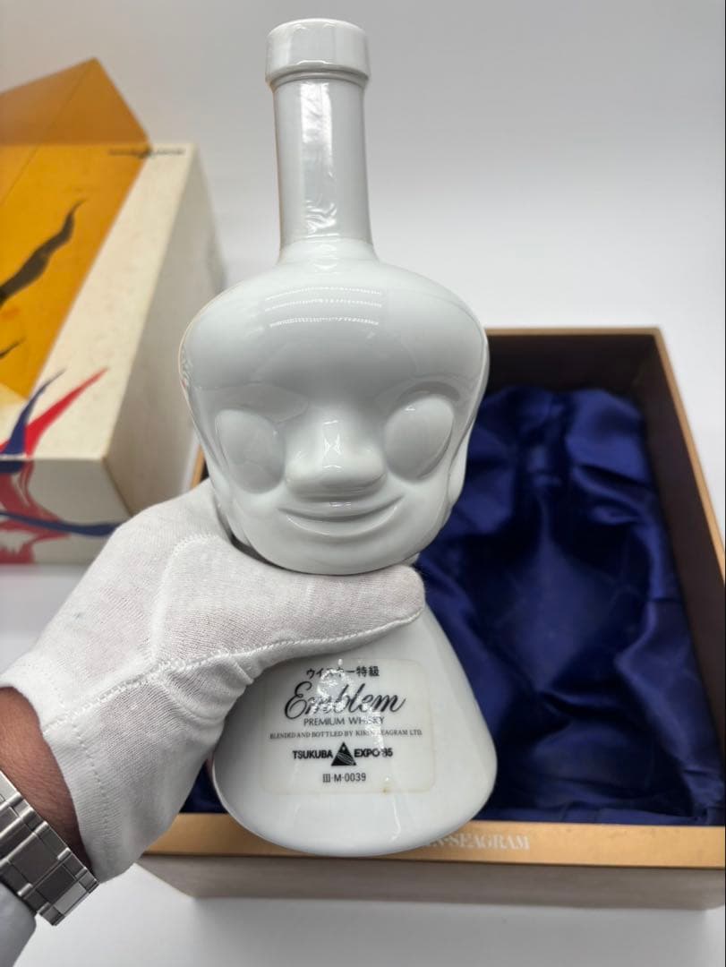 Expo85 岡本太郎作　人間ボトル　ウィスキー&ブランデー　2本セット